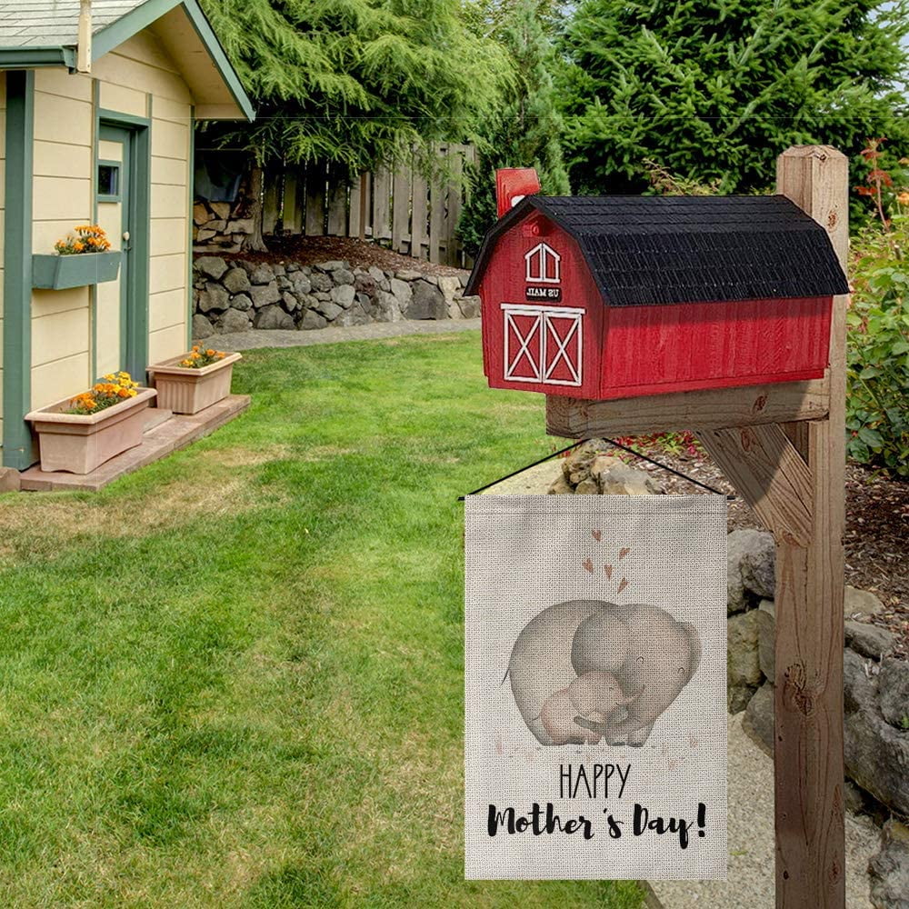 Love Heart Holiday Party Yard Outdoor Decoration 12.5 x 18 Inch AVOIN Happy Mother's Day Elephant Garden Flag Vertical Double Sided Love Heart Holiday Party Yard Outdoor Decoration 12.5 x 18 Inch AVOIN Happy Mother's Day Elephant Garden Flag Vertical Double Sided